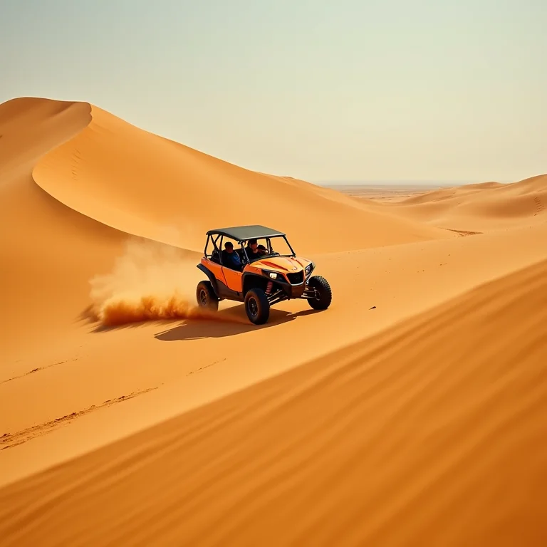Passeio de buggy nas dunas da Praia do Gunga, Maceió.