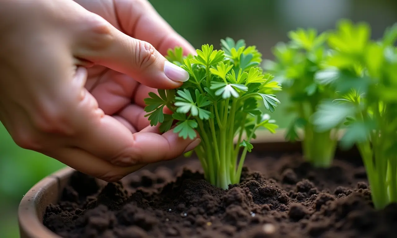 Passo a passo de como plantar salsinha em casa.