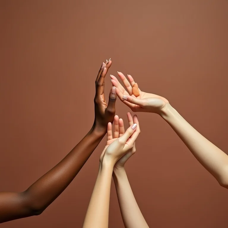 Pessoas pegando amostras grátis em eventos de beleza