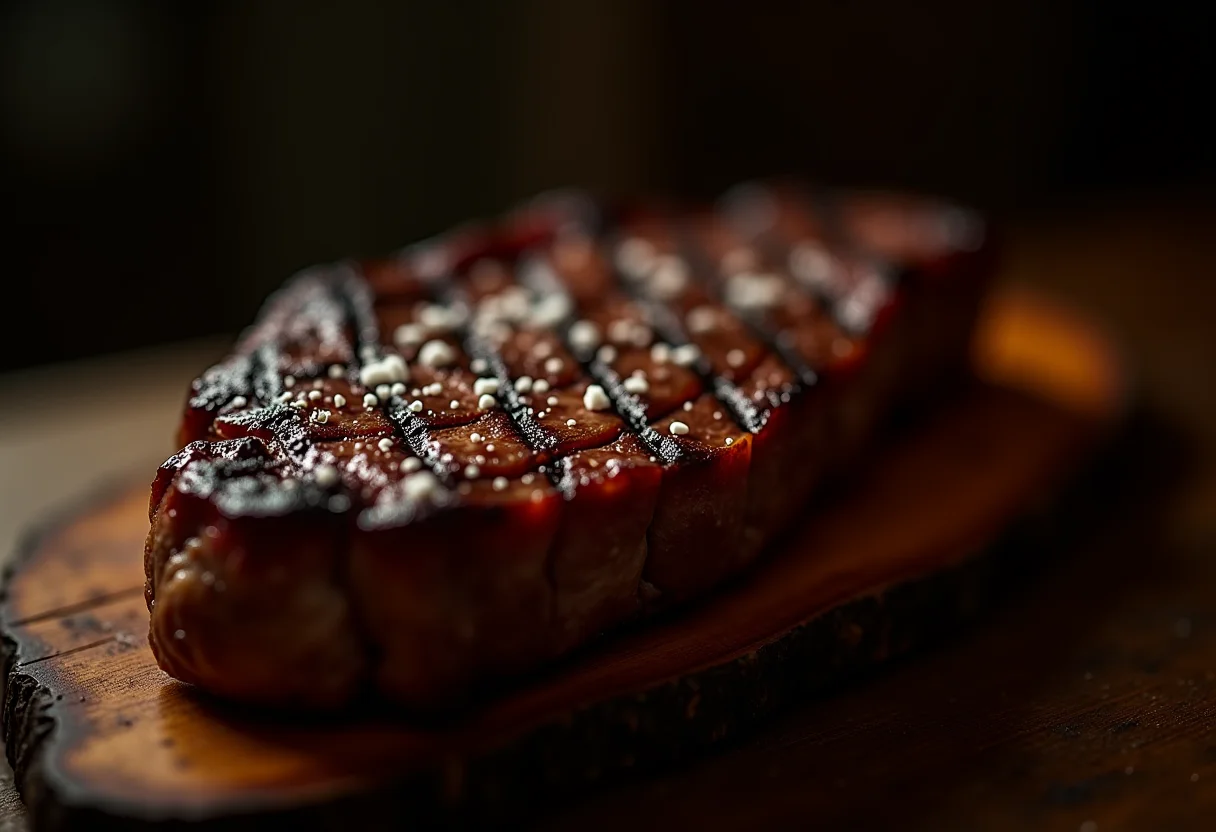 Picanha Argentina grelhada com sal grosso