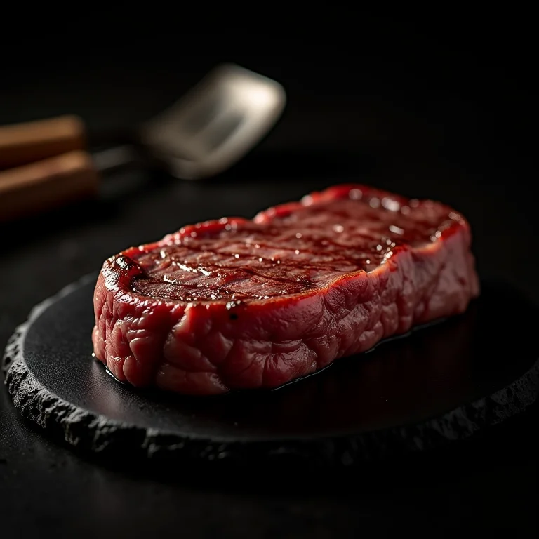 Picanha argentina no ponto perfeito, com interior rosado e suculento.