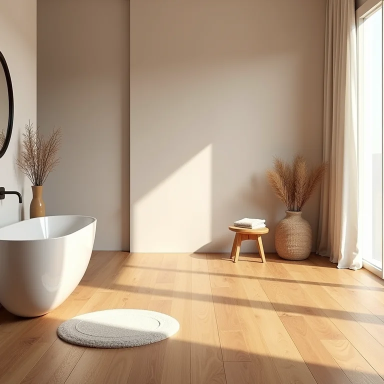 Piso de madeira para banheiro