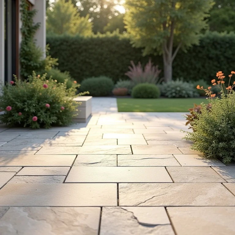 Pisos de pedra natural para área externa