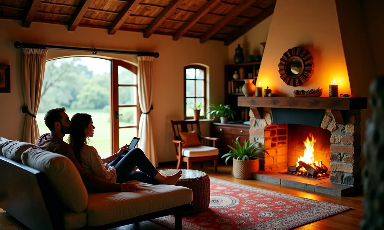 Pousada aconchegante com lareira em Santo Antônio do Pinhal.