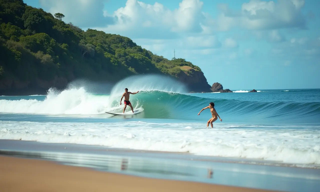 Praia de Itamambuca, SP: Paraíso dos surfistas e amantes da natureza.