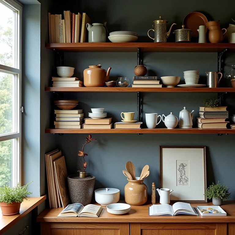 Prateleiras sem funcionalidade e organização.