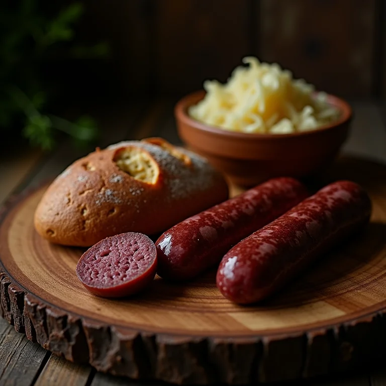 Pratos típicos da culinária estoniana em Tallinn.