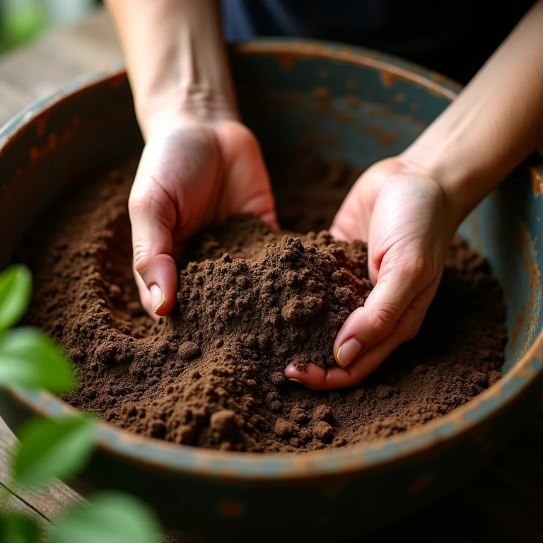 Preparando substrato caseiro para plantas