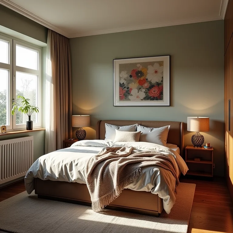 Quarto com estilos de decoração incoerentes e misturados