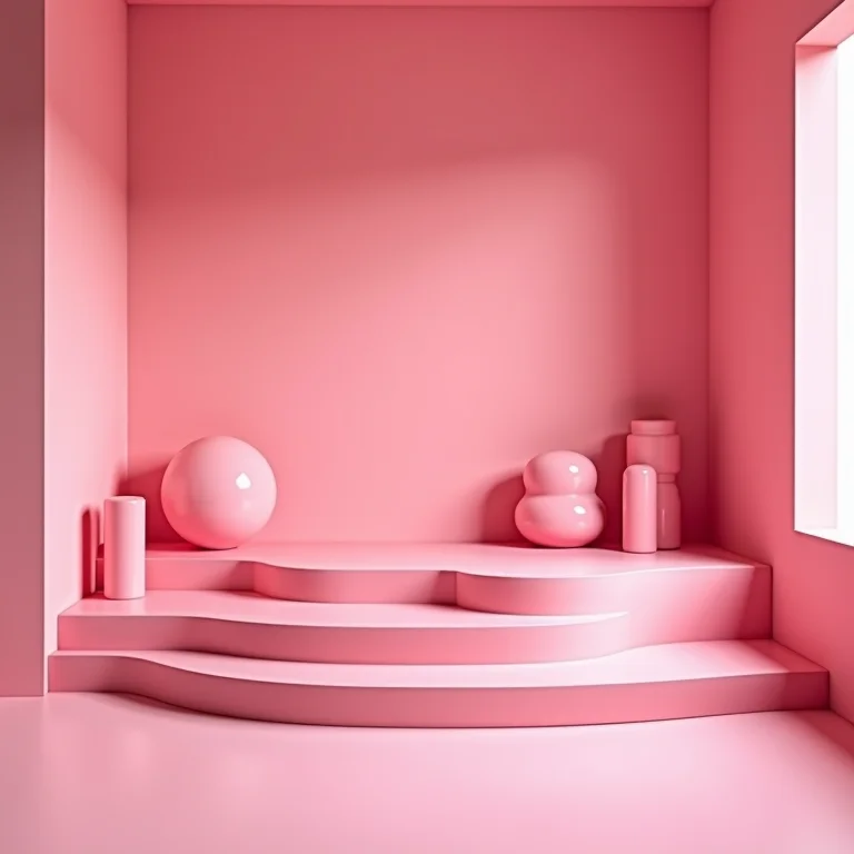 Quarto com excesso de rosa, mostrando como não dosar a cor na decoração.