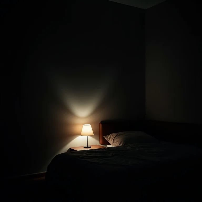 Quarto de casal pequeno com iluminação inadequada