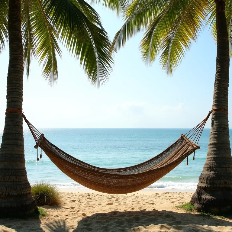 Rede com vista para o mar na Pousada Brisas do Espelho