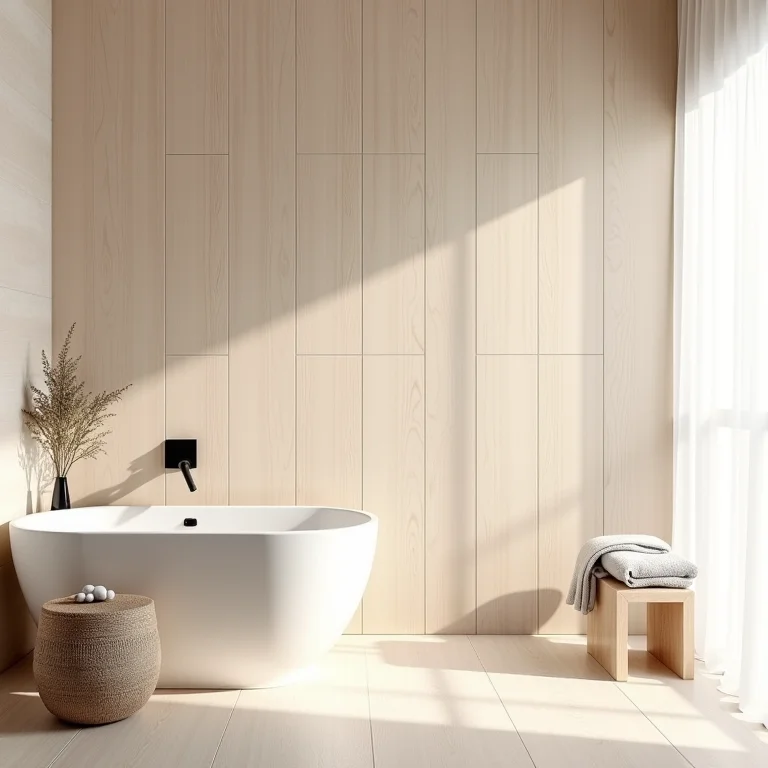 Revestimento amadeirado para banheiro