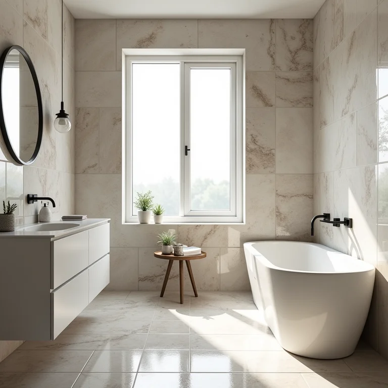 Revestimentos de banheiro inadequados e destoantes