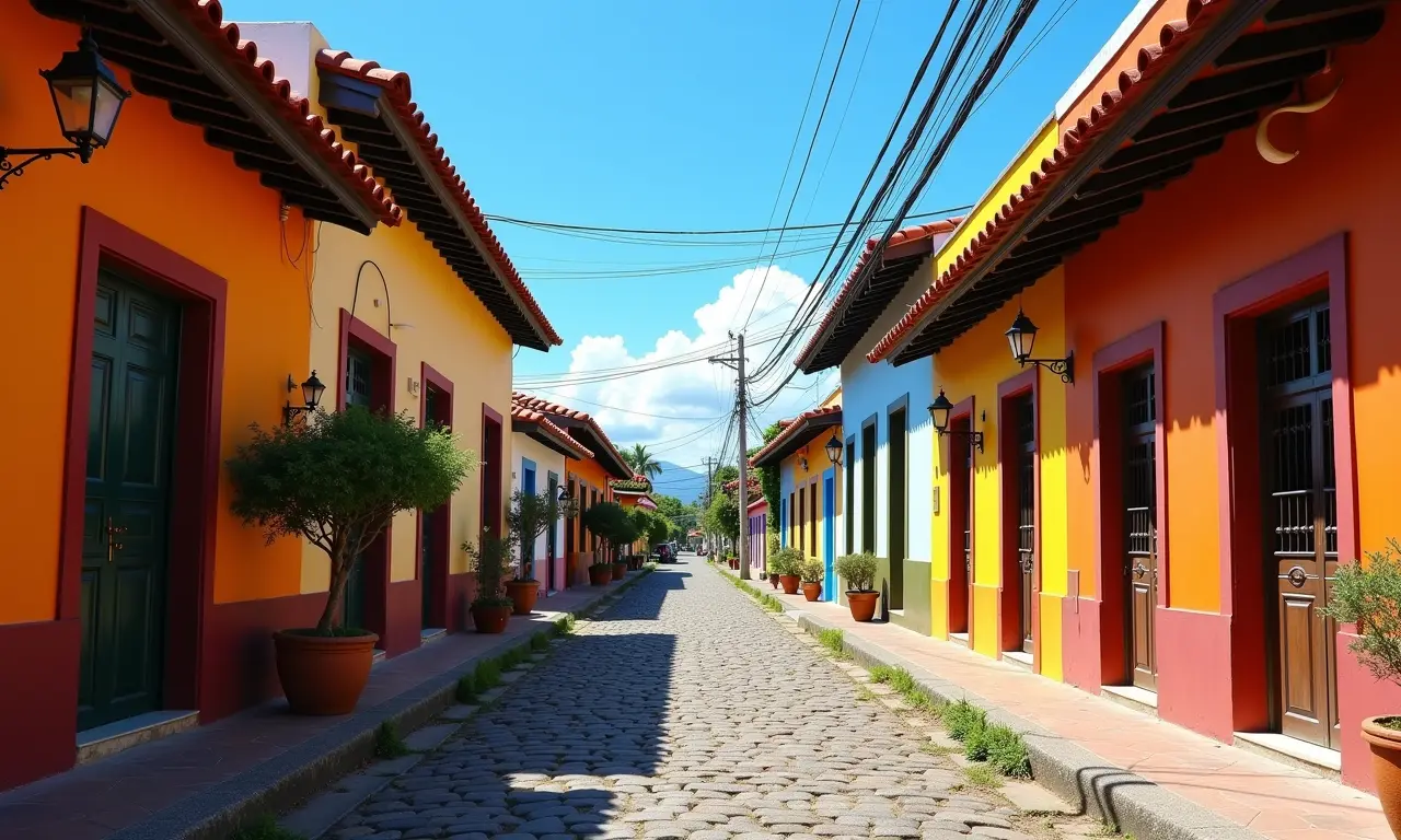 Rua charmosa em Lençóis, a cidade base da Chapada Diamantina.