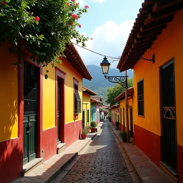 Rua charmosa em Tiradentes, Minas Gerais