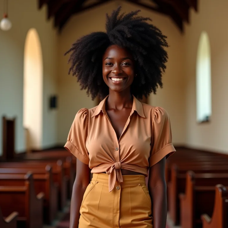 Saia e blusa para convidadas de batizado