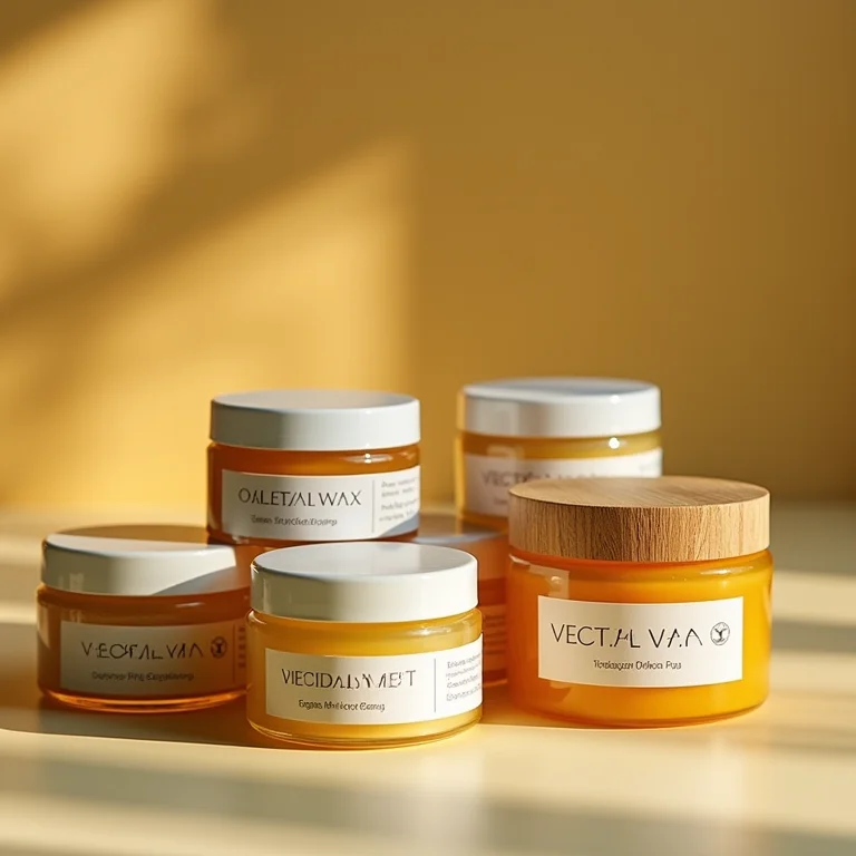 Seleção de marcas de cera vegetal para velas