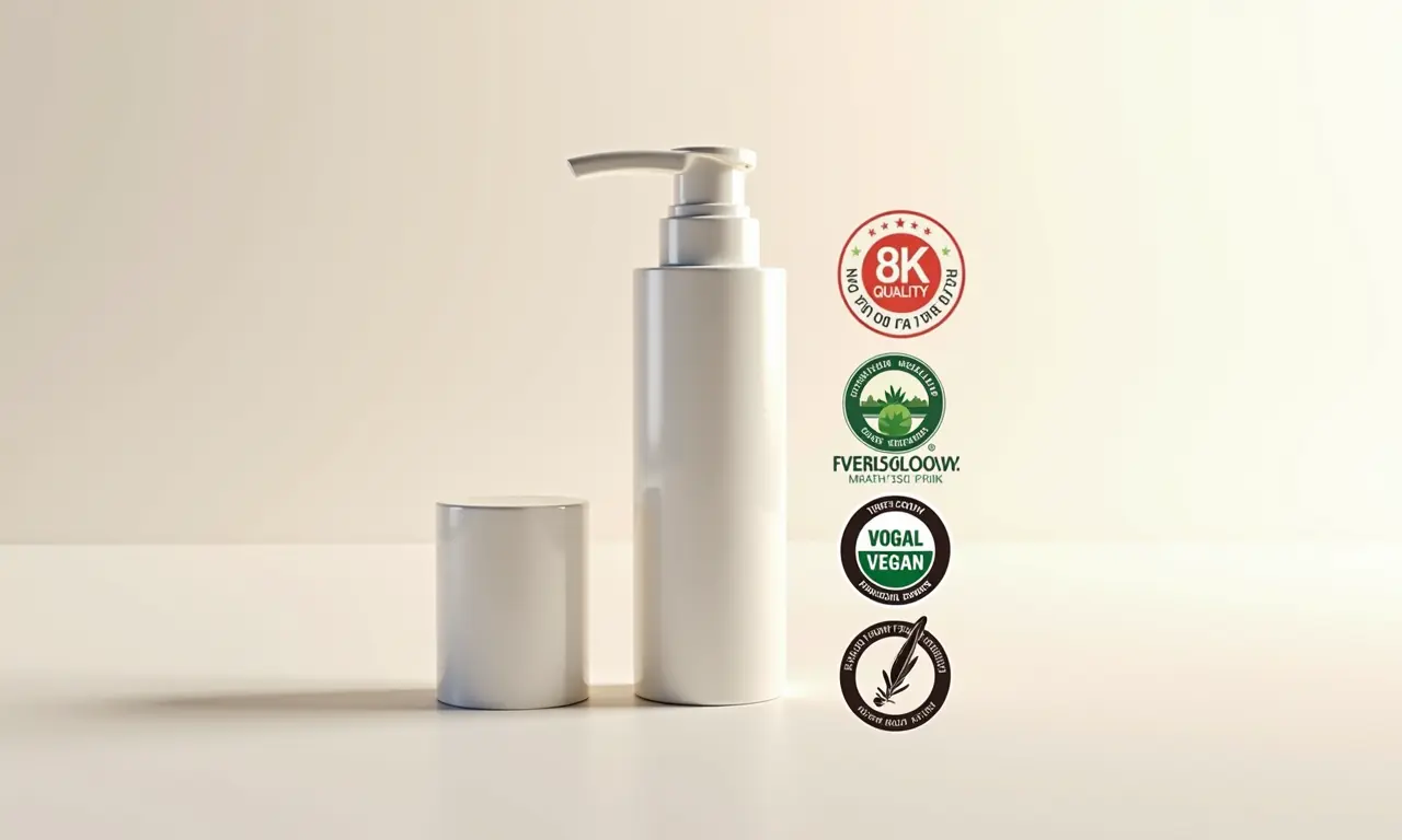 Selos e certificações em produtos cosméticos.