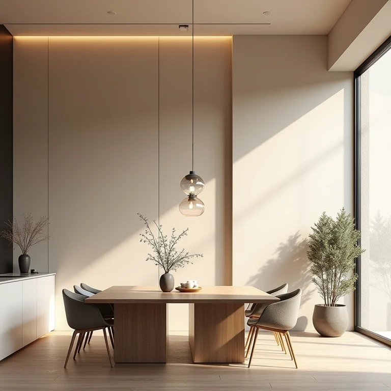 Soluções acústicas para sala de jantar e cozinha integradas