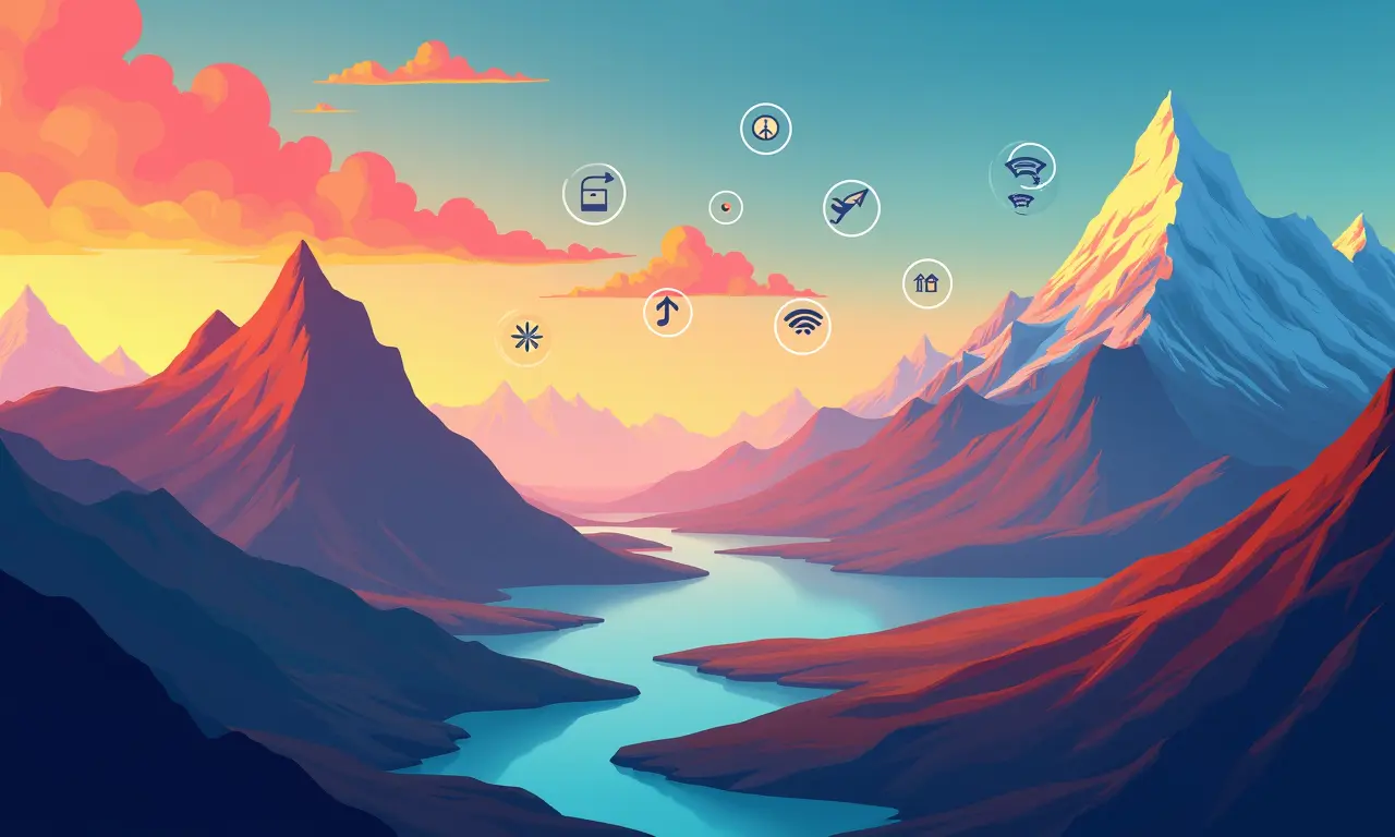 Tabela resumo das paisagens mais belas do mundo.