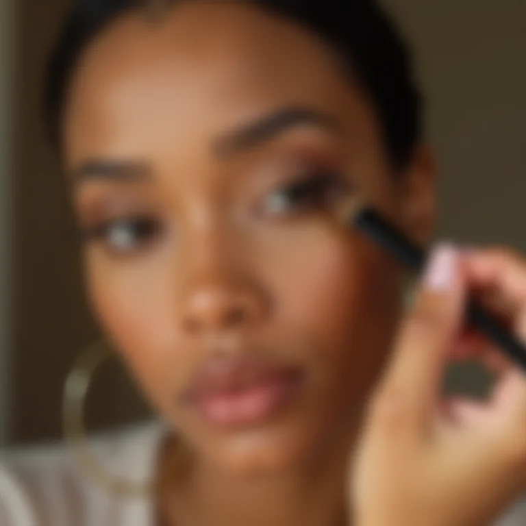 Técnica de aplicação de sombra para levantar o olhar