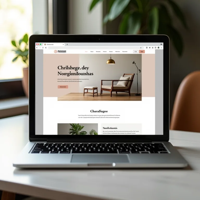 Tela de laptop mostrando site de comparação de pousadas