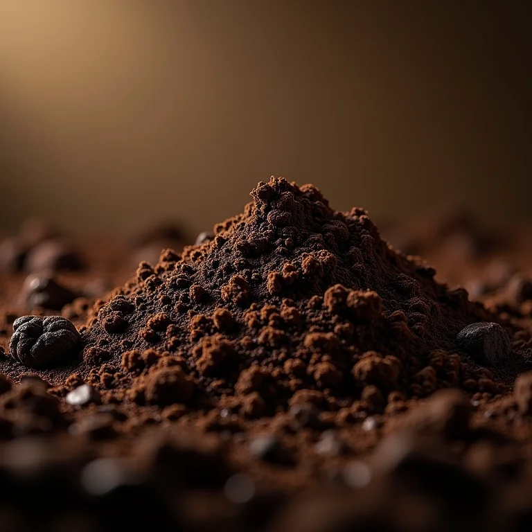 Terra vegetal rica e escura