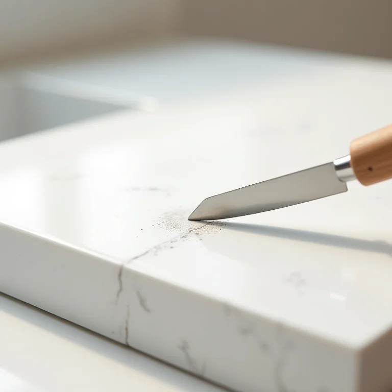 Teste de resistência em bancada de porcelanato