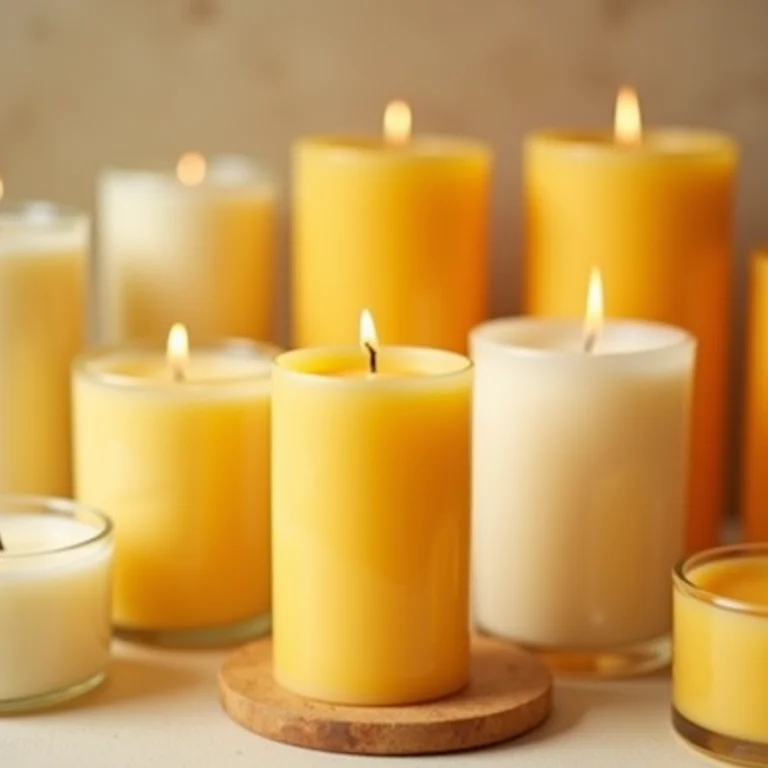 Tipos de cera para velas: soja, abelha e parafina