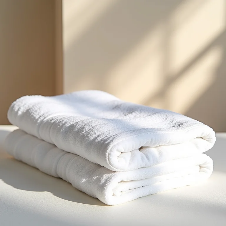 Toalhas de algodão egípcio macias e duráveis.