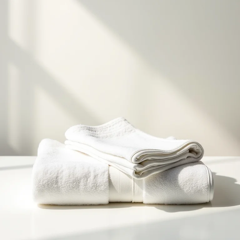 Toalhas de algodão Pima com brilho natural.