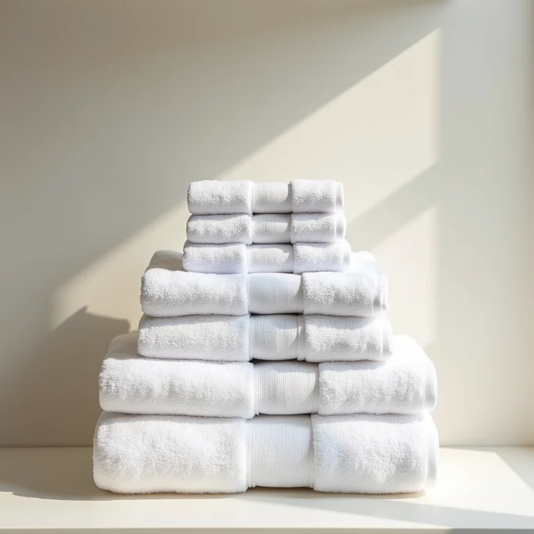 Toalhas de banho de algodão egípcio.