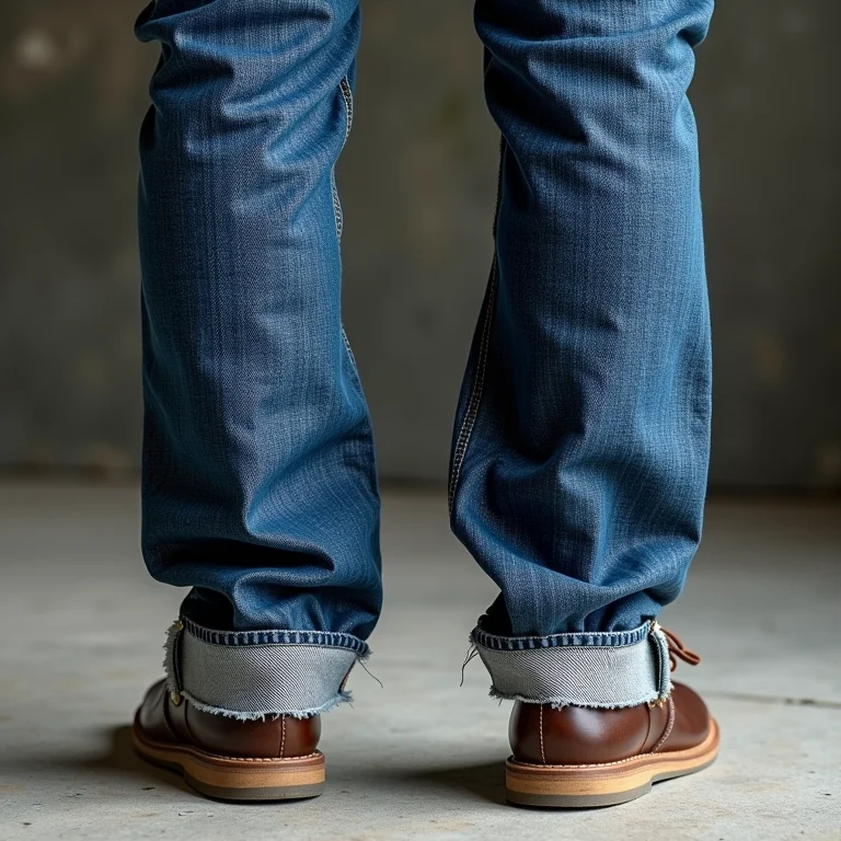 Truques para a barra original da calça jeans