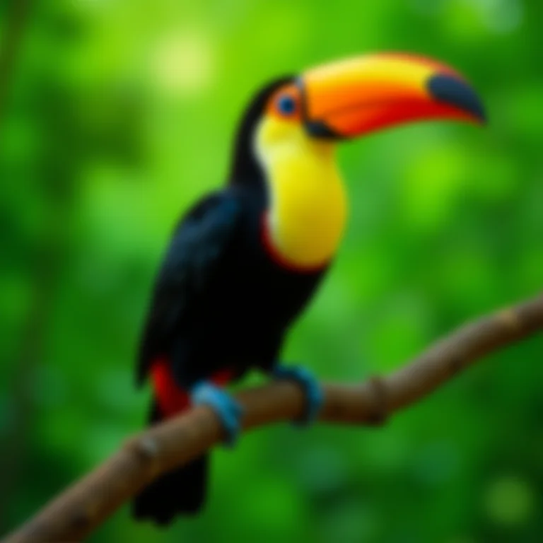 Tucano-toco em detalhes