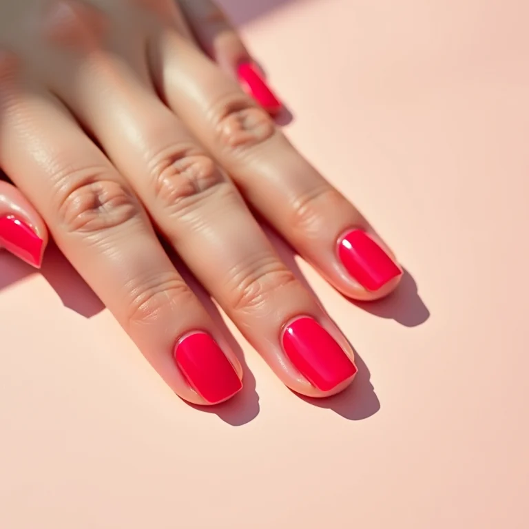 Unhas secando rapidamente após a aplicação do esmalte.