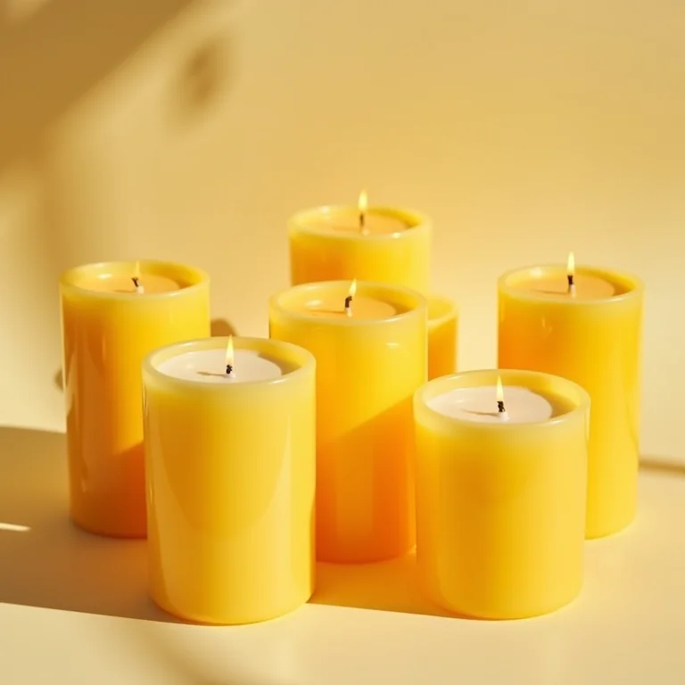 Velas aromáticas cítricas para energizar o ambiente.