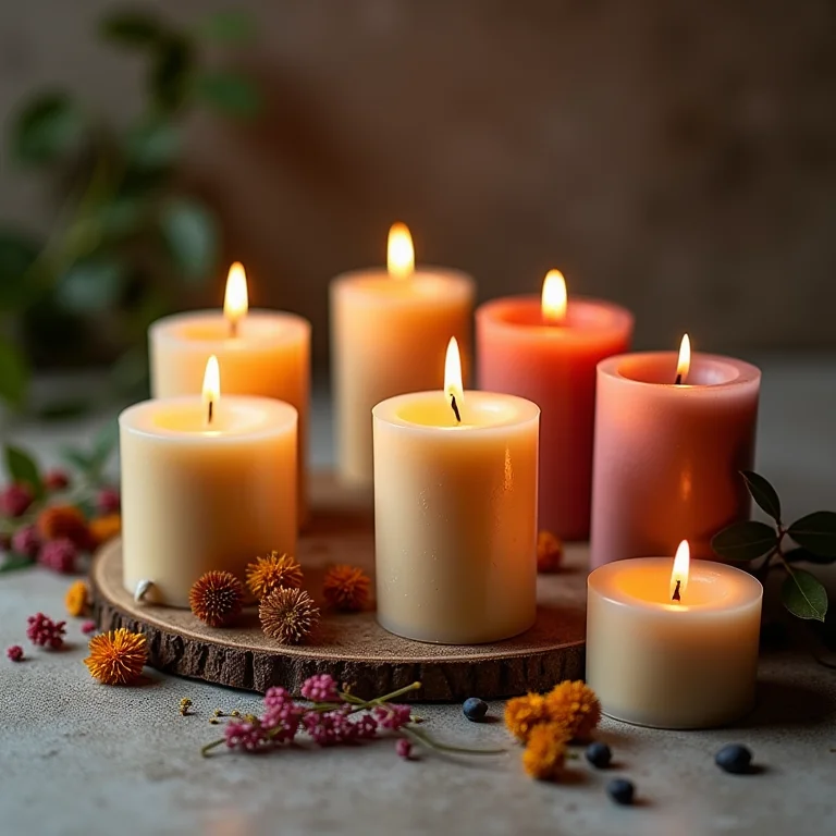 Velas artesanais e seus benefícios.