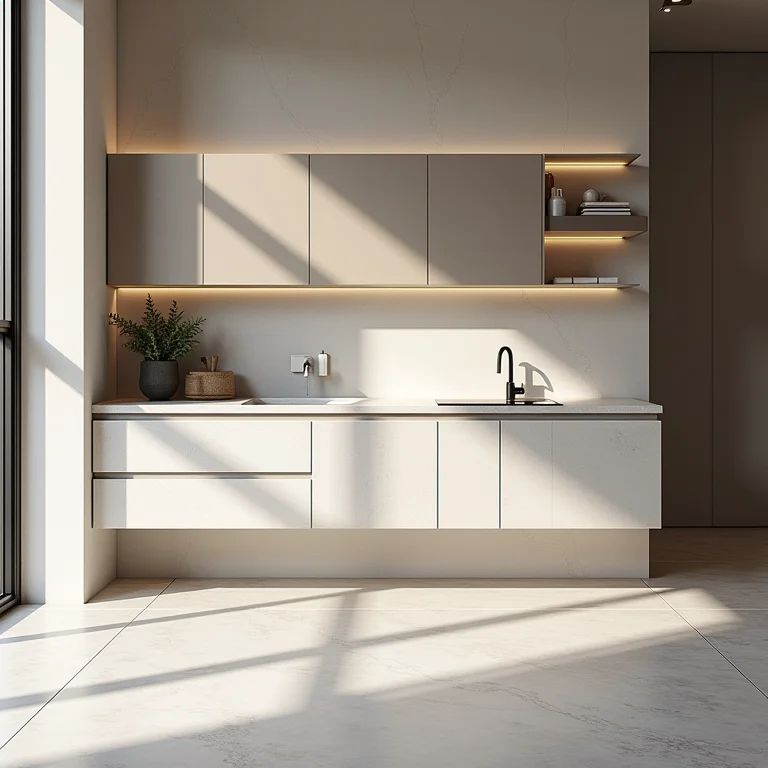 Versatilidade de bancadas de porcelanato