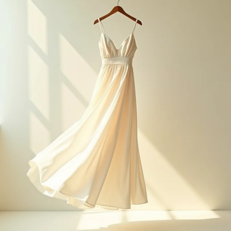 Vestido de seda leve e fluido ideal para o Ano Novo