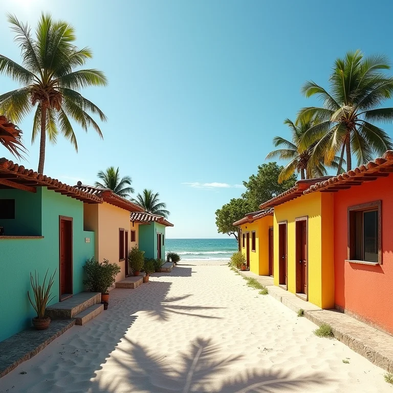 Vila rústica de Moreré em Boipeba