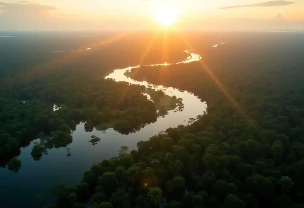 Visão aérea do Pantanal Matogrossense