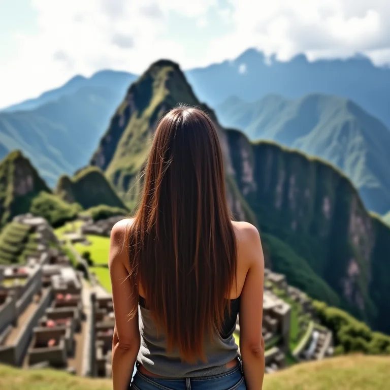 Vista da Montanha Machu Picchu