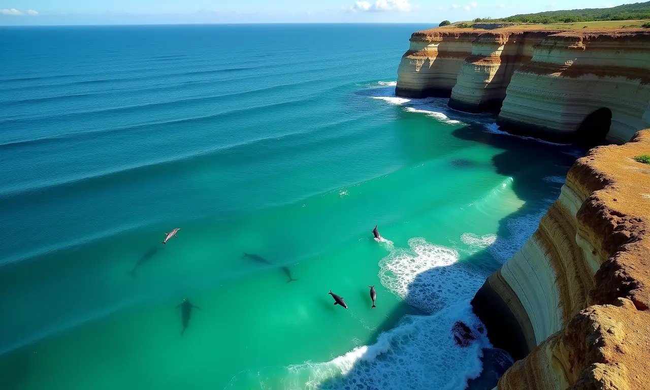 Vista das falésias da Praia de Pipa, Rio Grande do Norte.