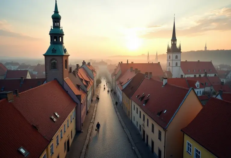Vista panorâmica da cidade velha de Tallinn, Estônia