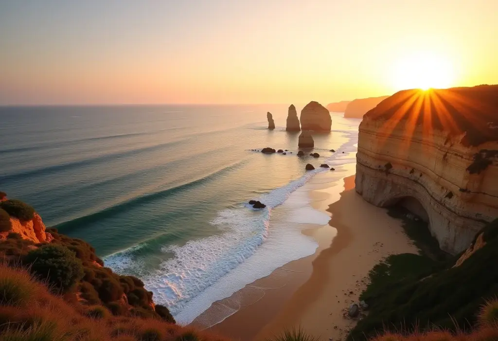 Praia do Espelho: Pousadas secretas com diárias que cabem no bolso Vista panorâmica da Praia do Espelho ao pôr do sol