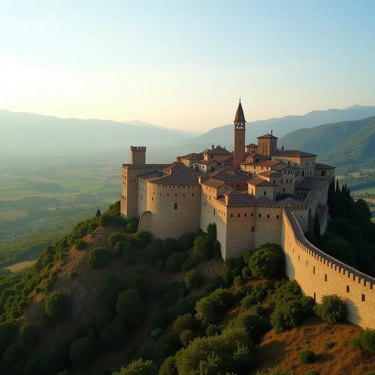 Vista panorâmica de Assis a partir da Rocca Maggiore
