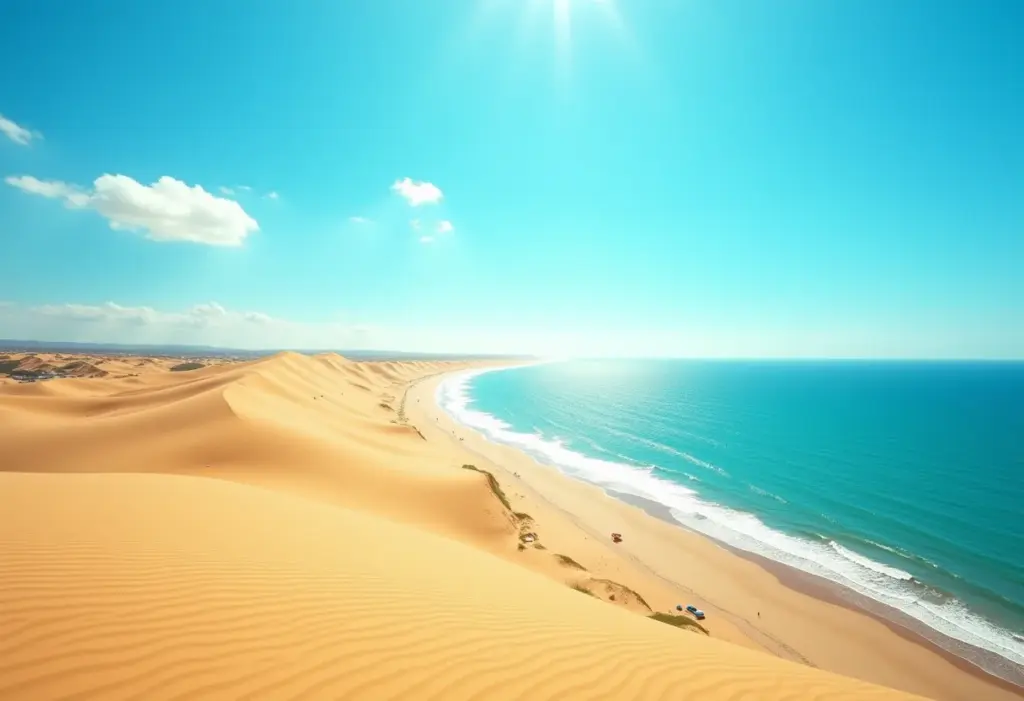Praias do Ceará: As fotos mais incríveis que você precisa ver Vista panorâmica deslumbrante do litoral cearense