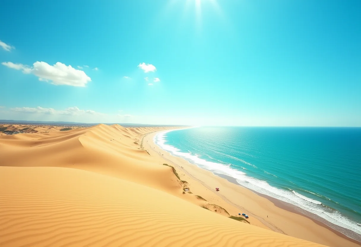 Vista panorâmica deslumbrante do litoral cearense