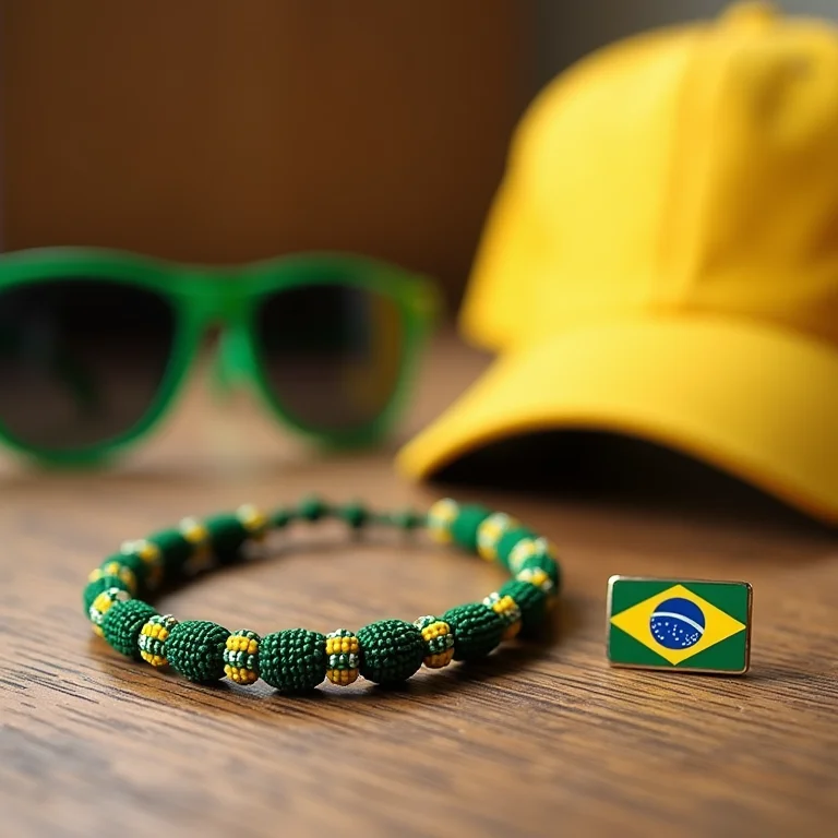 Acessórios para torcer pelo Brasil com estilo.